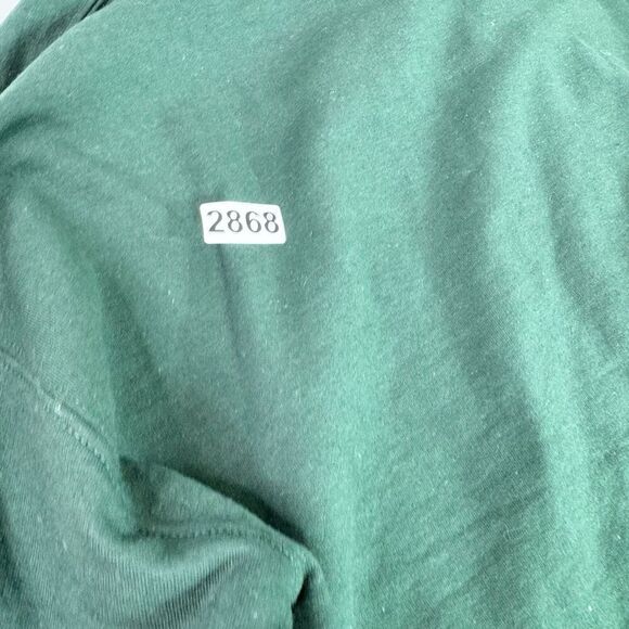 Silly Goose University Sweatshirt Womens Large Green Embroidered Crewneck - Picture 8 of 8